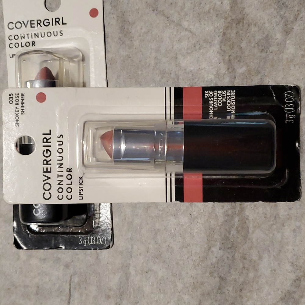 COVERGIRL Continuous Color 6-Hour Lipstick - Smokey Rose Shimmer - Sealed - 035
